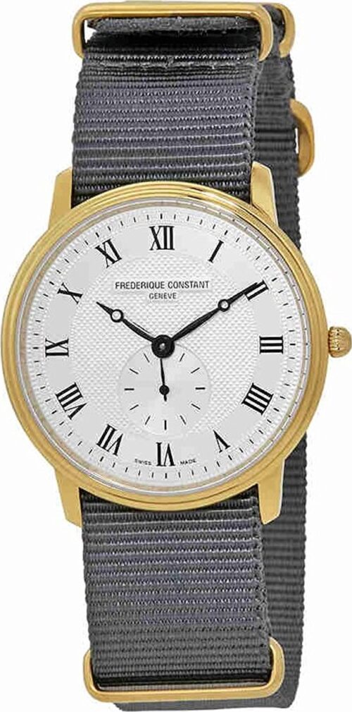 Frederique Constant FC-235M4S5GRY Slimline Watch 37mm